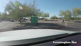 Hey, That Mature Blonde Sucked Cocks in a Gloryhole!