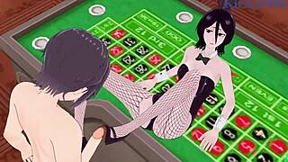 Rukia Kuchiki And Yoruichi Shih In Bunny Girl Intense Sex