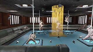 Fallout 4 features a multi-pole dance in anime hentai