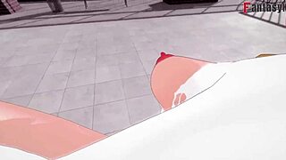 Power girl in free pov with super man