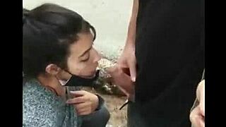 Amateur MILF delivers public blowjobs in voyeur POV compilation