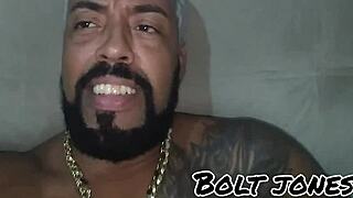 Is this tattooed guy fucking friend's pussy and ass interracial?