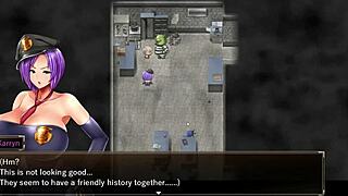 Karryn Endures Rough Threesome with Slime Monster and Thug in Prison