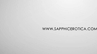 nichol and larissa share erotic kisses in sapphic erotica.