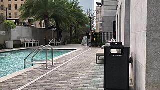 Stepson thrusts deep into stepmom's pussy lips in POV