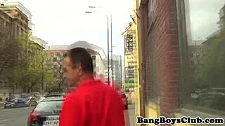 This euro amateur gets his cock sucked by an older guy in reality.