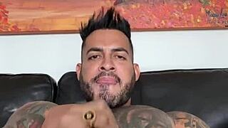Viktor Rom's big muscle and his big cock are hard to ignore.