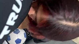 compilation of public sex with my girlfriend, part 1, including blowjob and deepthroat outdoors