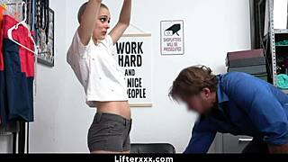 paris amour caught stealing, punished by officer in garage