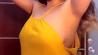 I tease with my big tits in sexy play