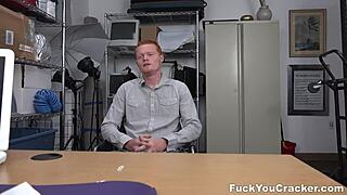 ginger takes huge black dick and snaps hard!