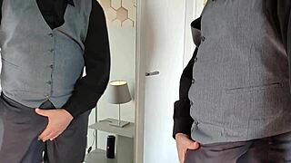 i'm showing my big gay dick in the mirror