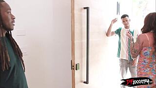 Arranging Intense Double Penetration On Tinder With Big Black Cock