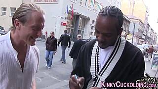 European babe casually rides big black cock to facial