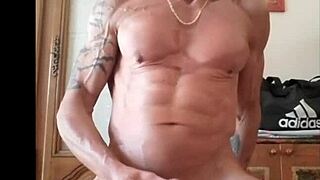 Guy: 'Good anal fuck with my plug.' Beautiful big cumshot follows.