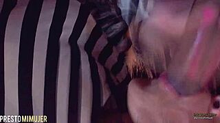 I says, 'give it all inside like that,' as the beautiful slut takes monster cock deep.