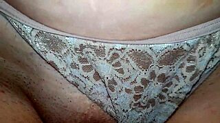 i'm a redhead takin it in panties n holdin the cum after he cums