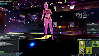 Yessicahotwife is dancing in the night club