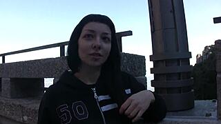 fucking in public around a monastery with european teen 18+