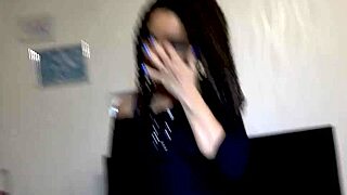 This innocent girl is blowing her neighbor's dick casually.