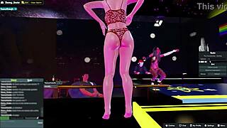 Yessicahotwife is dancing in the night club