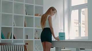 Alexis Crystal Teases While Trying On Panties In Fitting Room