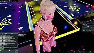 Yessicahotwife is dancing in the night club