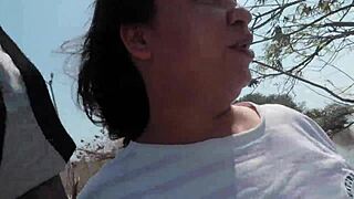 The Sexy LATINA with a Horny ASS Saw Me on the BEACH and Came Right Away