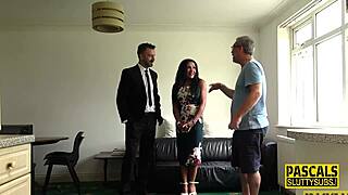 mature sub takes deep throat and hard pounding in wild session