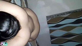 I Suck My Neighbor While He Watches Porn And Records, Then He Fucks Me Doggystyle