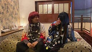 Japanese Housewife in Halloween Costume