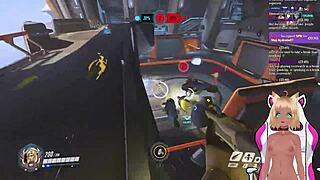 vtuber lewdneko gets spanked while playing overwatch part 2