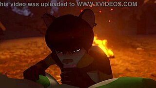 Yo, watch this furry hottie suck hard!