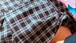 latina teen gets outdoor creampie after hot sucking