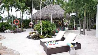 My tight grip made him spill inside without pulling out!