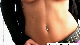 naughty milf brooke brand masturbates her big tits and pussy nude in front of the window 😈