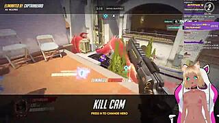 vtuber lewdneko gets spanked while playing overwatch part 2