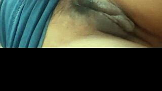 I’m mesmerized watching sexy morena masturbate her hairy vagina so wet!