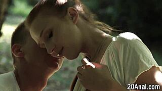 Adorable Teen 18+ Gets Butt Fucked Outside 😍