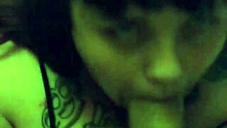 BBW slut daughter gags on deepthroat with daddy's sloppy cock.