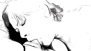 Cartoon Take on Me Blowjob by Nymphomaniac!