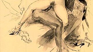 Vintage erotic drawings showcase steamy retro fantasies in stunning detail. They capture raw desire from a bygone era.