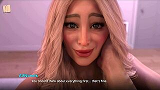 Sexy petite blonde pops in naked for a chat