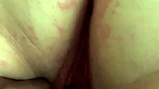 Does pale bbw dribble squirt from pussy play with big black cock?