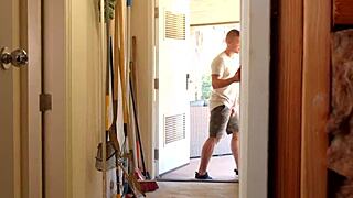 Married Handy Man Explores Gay Fantasies With Monster Cock 😏