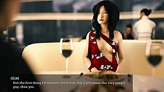 Cute 3D Cartoon Girl In Outfit Gives Footjob In Restaurant During Sex Scene From Tales From The Unending Void