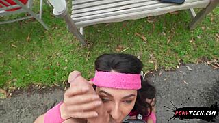 Having Sneaky Sex Right in the Middle of a Tennis Game - Pervteen 18+