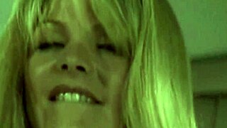 busty blonde housewife's secret solo pussy play, horny and alone