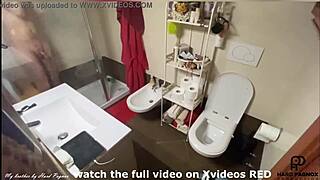 guy gets spied on in the shower while jerking off, not his brother watching