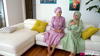 Amish Stepmoms Penny Barber And Pristine Edge Swap Dicks – Missionary Or Doggystyle?